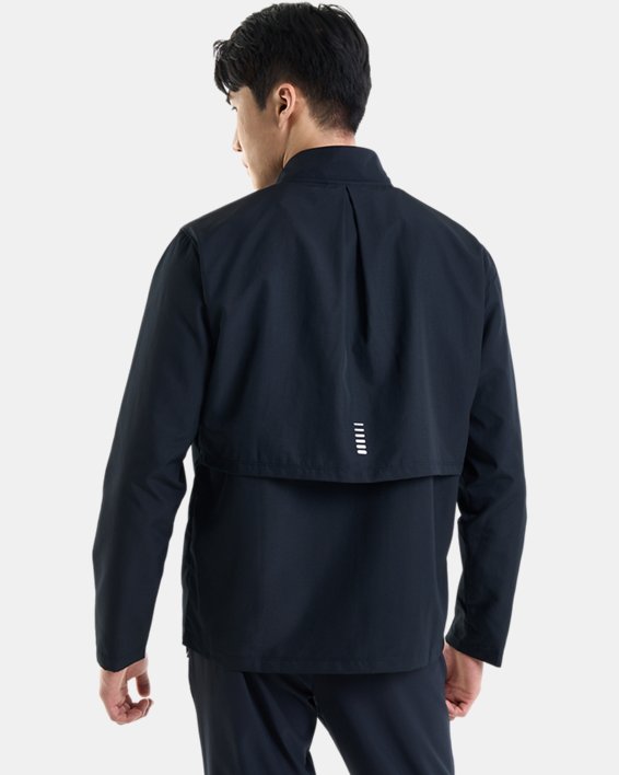 Men's UA OutRun The Rain II Jacket in Black image number 2